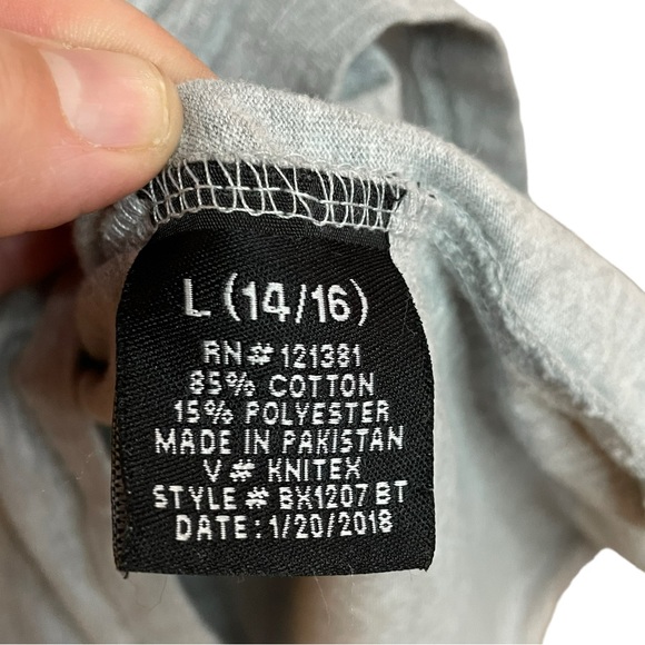 Brooklyn Xpress Casual TSHIRT With Black And Silver Accents Size Large 14/16 EUC - Picture 4 of 7